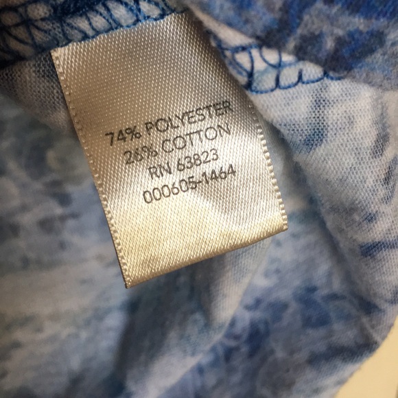 CJ Banks 1X short sleeved Tee blue almost new - Picture 3 of 3